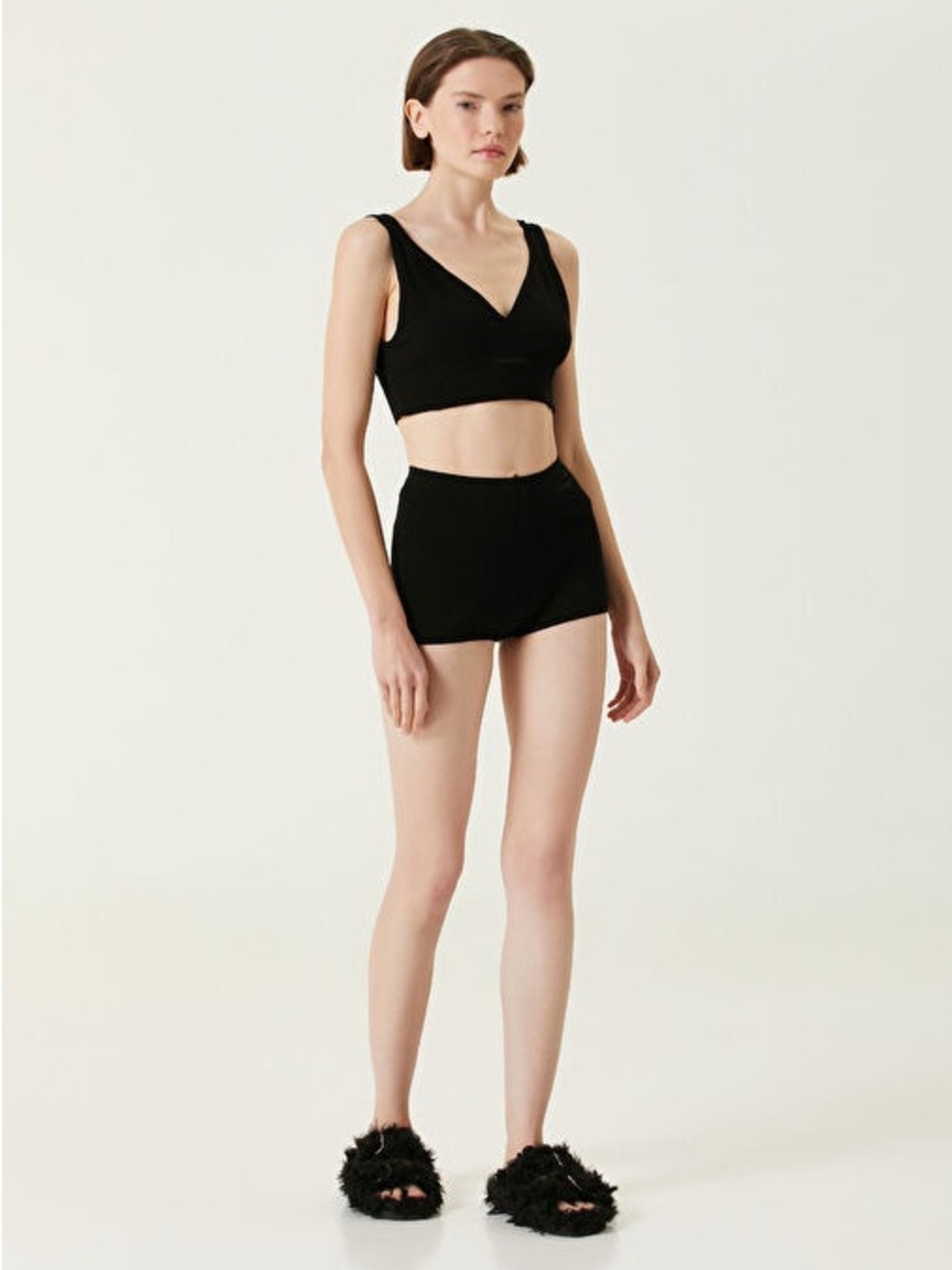 RED Valentino knitted logo crop top and shorts set size Small NWT